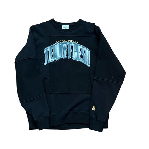 Teddy Fresh My Dad Wears Teddy Fresh Pullover Sweatshirt Crewneck S - Picture 1 of 5